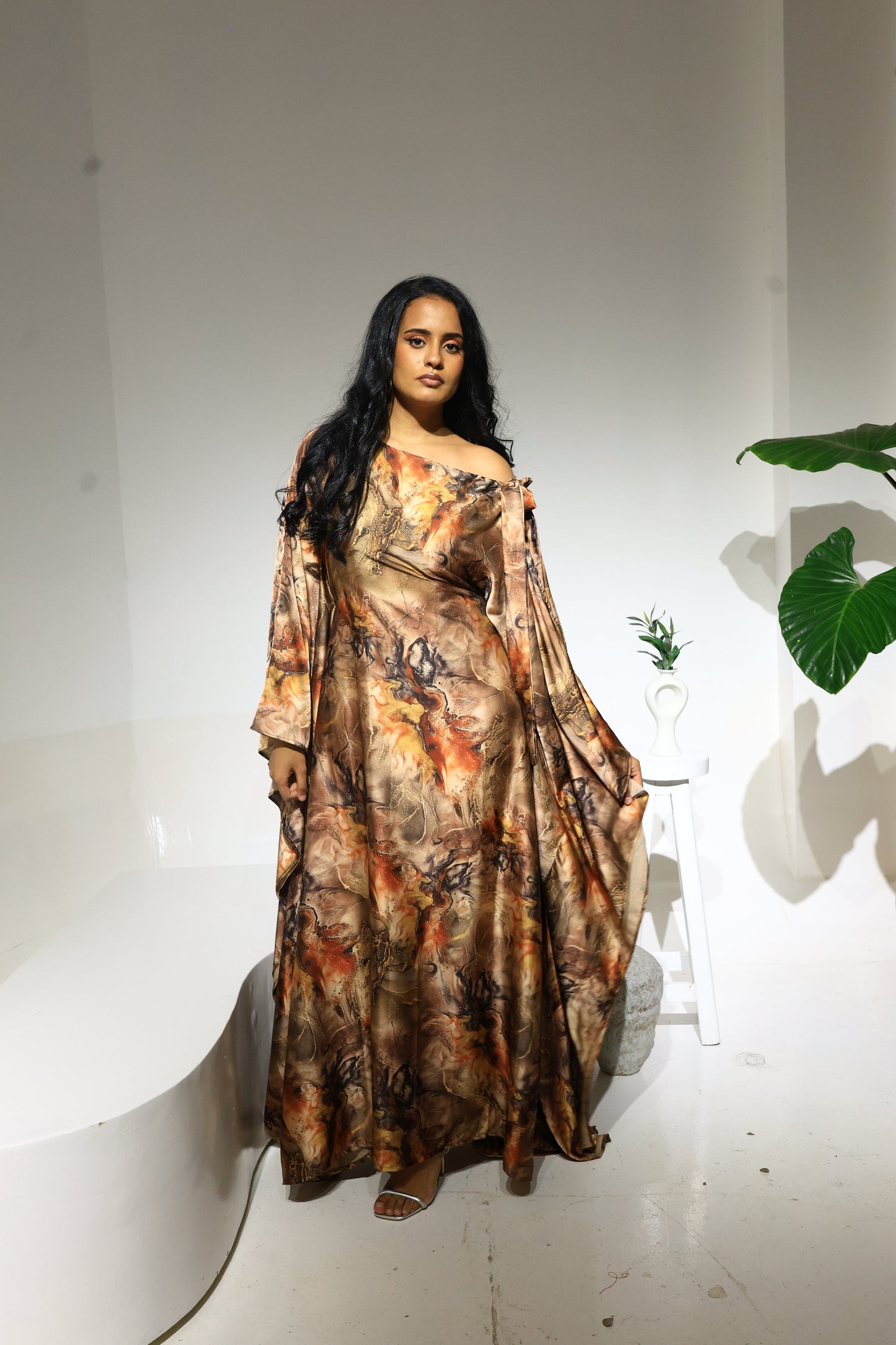 Marbled Pyre Silk Derac- Bernice Design