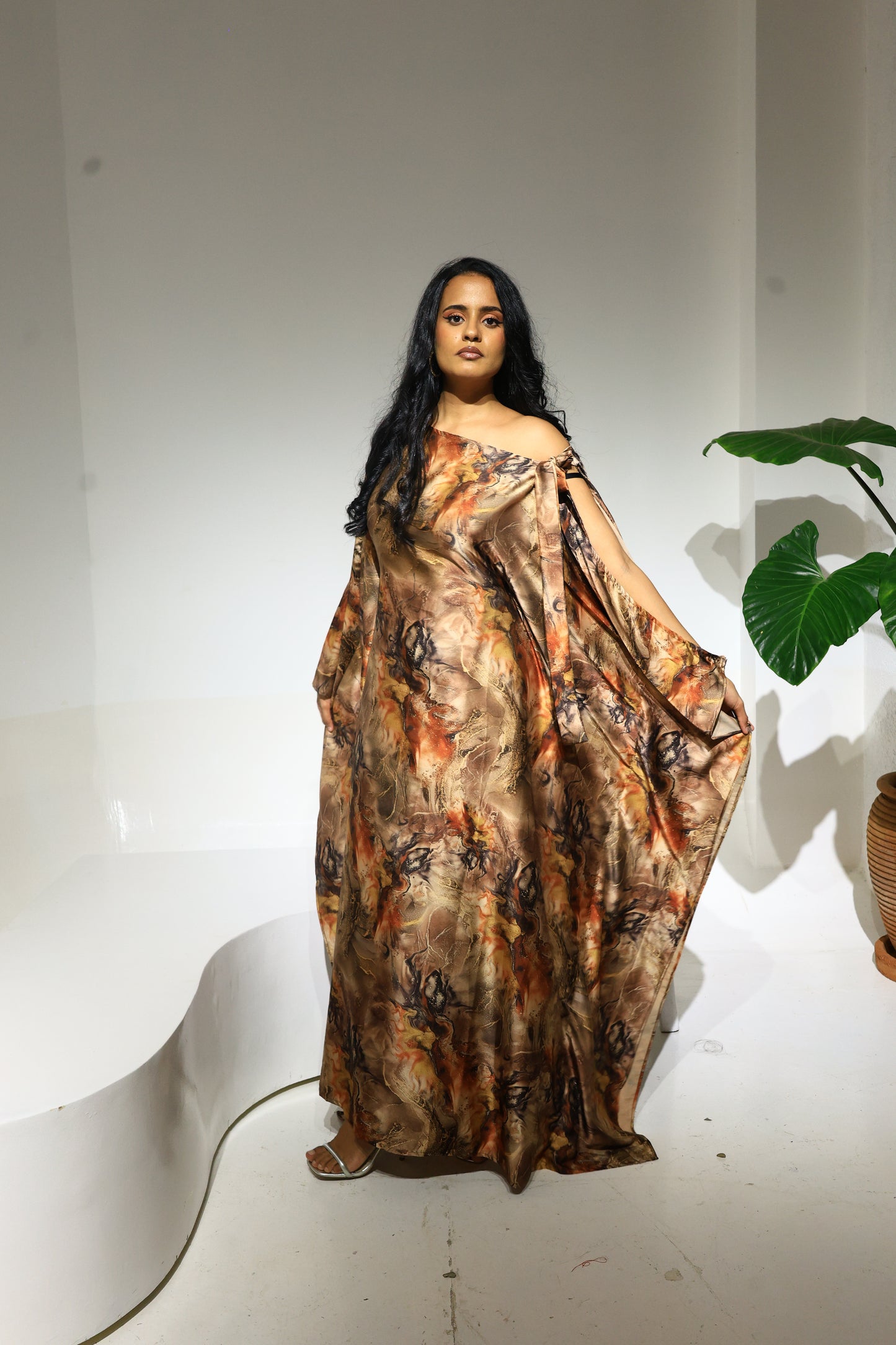 Marbled Pyre Silk Derac- Bernice Design