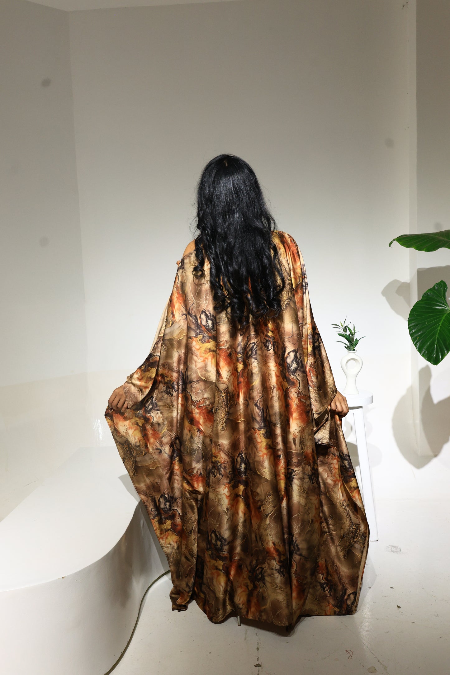 Marbled Pyre Silk Derac- Bernice Design