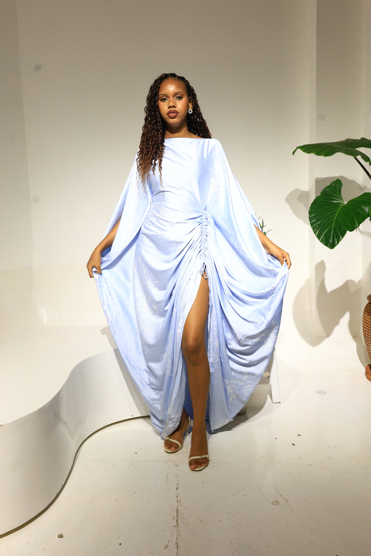 Celestial Glacier Silk Derac- Bernice Design