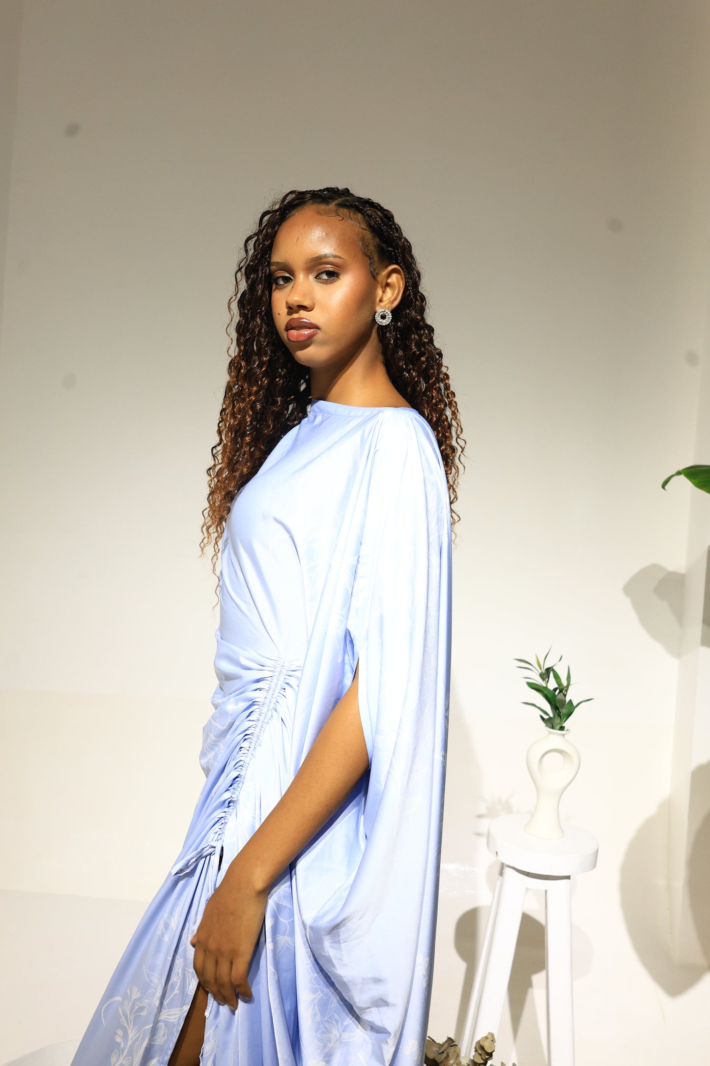 Celestial Glacier Silk Derac- Bernice Design