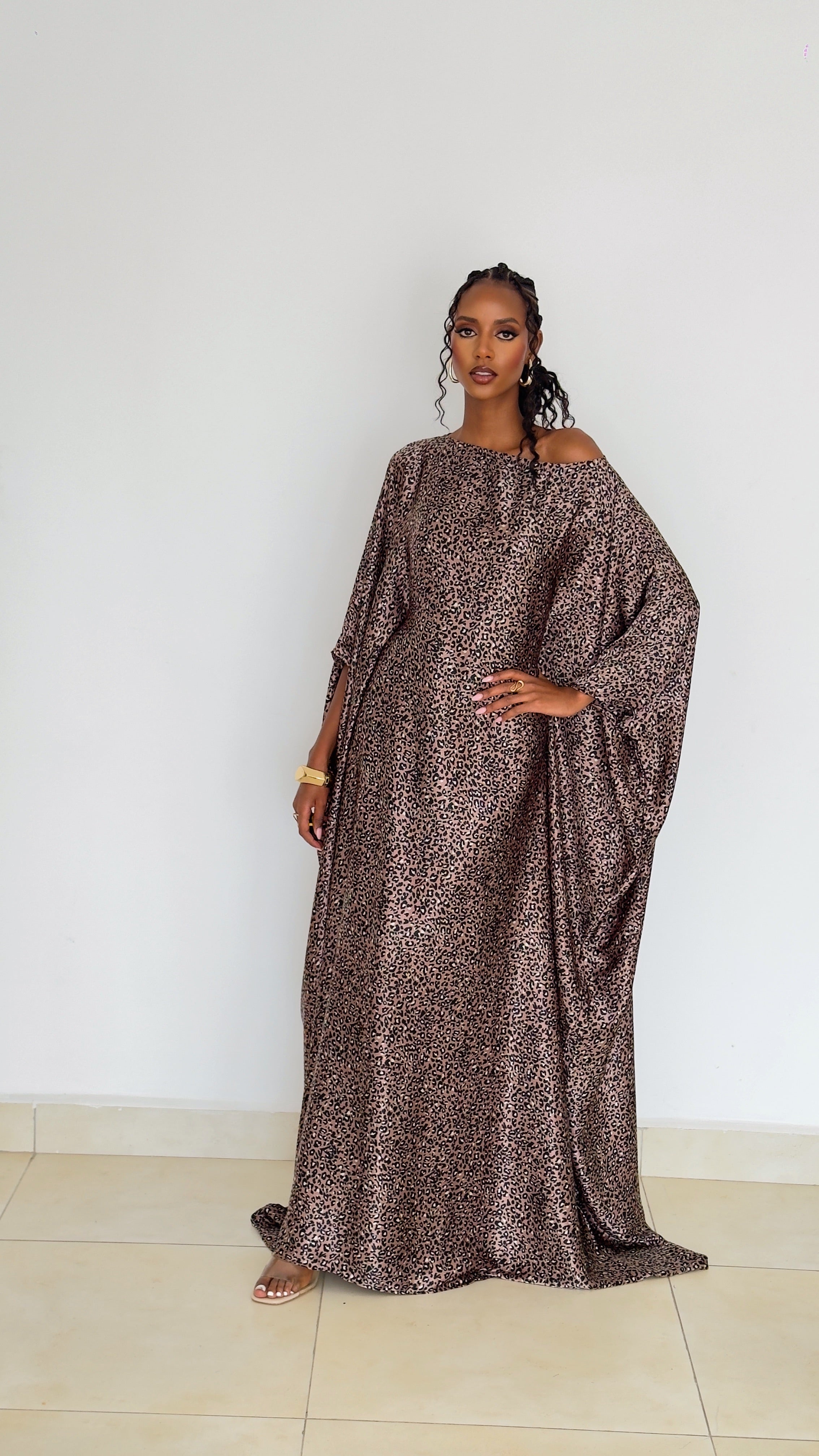 Derac Main character Derac - Plum Leopard( Silk Satin) – DERAC