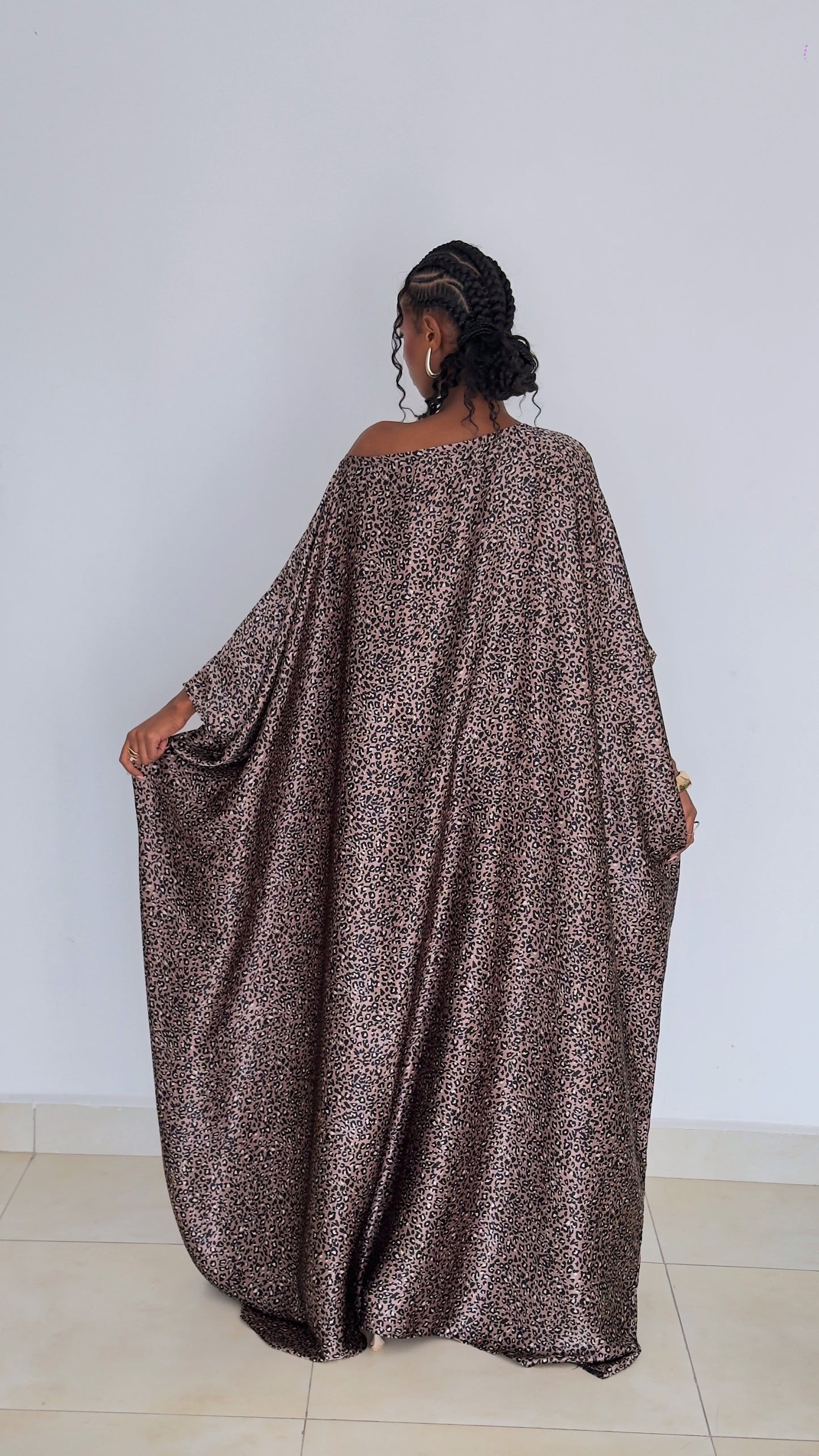 Main character Derac - Plum Leopard( Silk Satin)