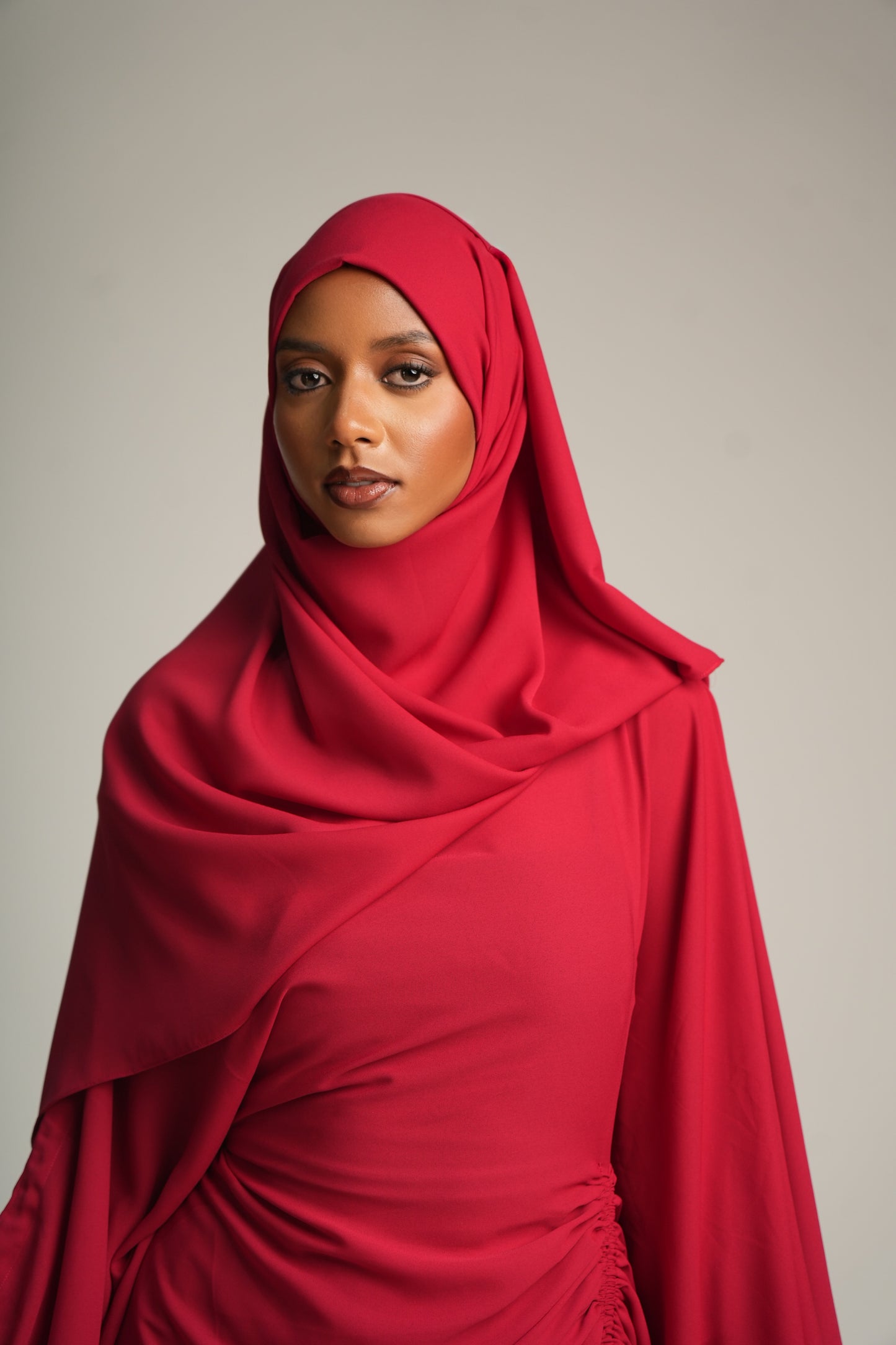 Amani Set-Wine red(chiffon)