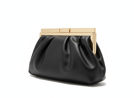 Black pleat bag