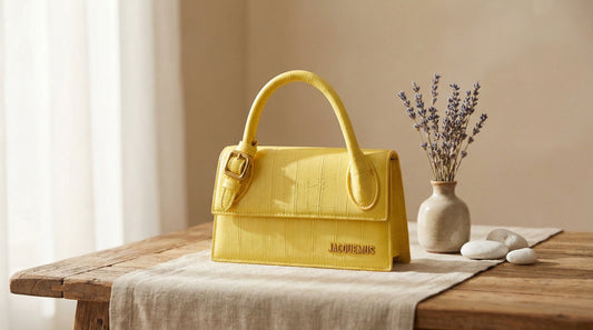 Yellow jaquemus sachel bag