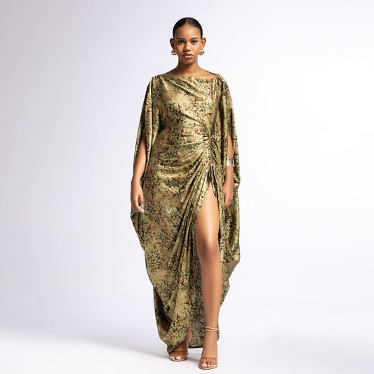 Kiara Derac  - Olive Heirloom (Silk satin)