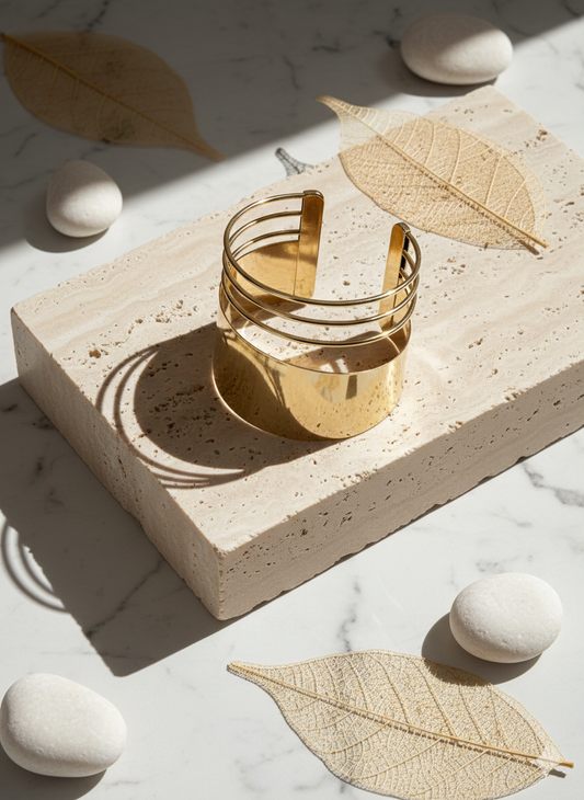 Gold chunky bracelet