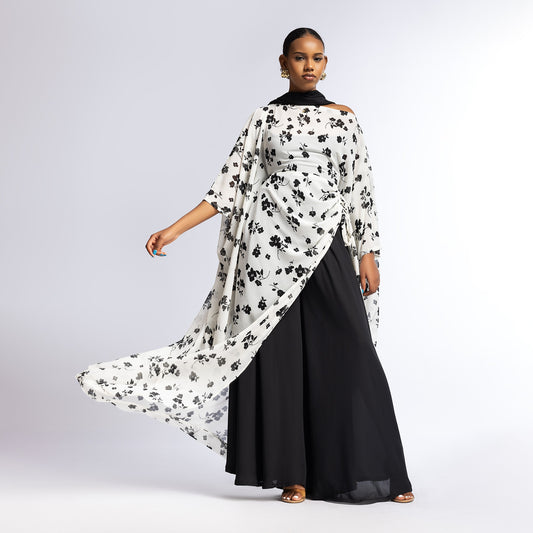 Amani Set - Midnight Meadow (Chiffon)