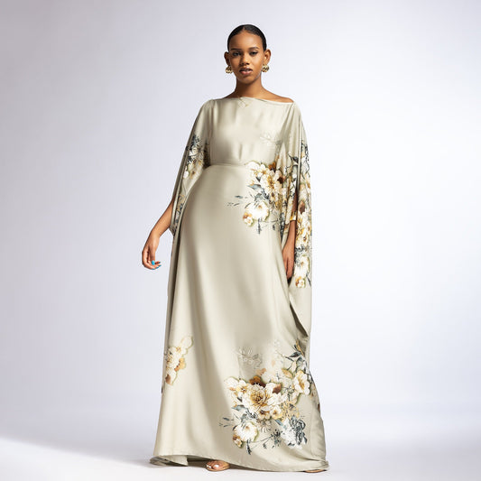 Main Character - Ivory Garden (Silk satin)