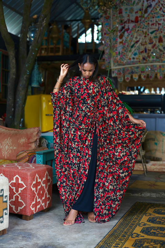 High Slit Velor Garden (chiffon)