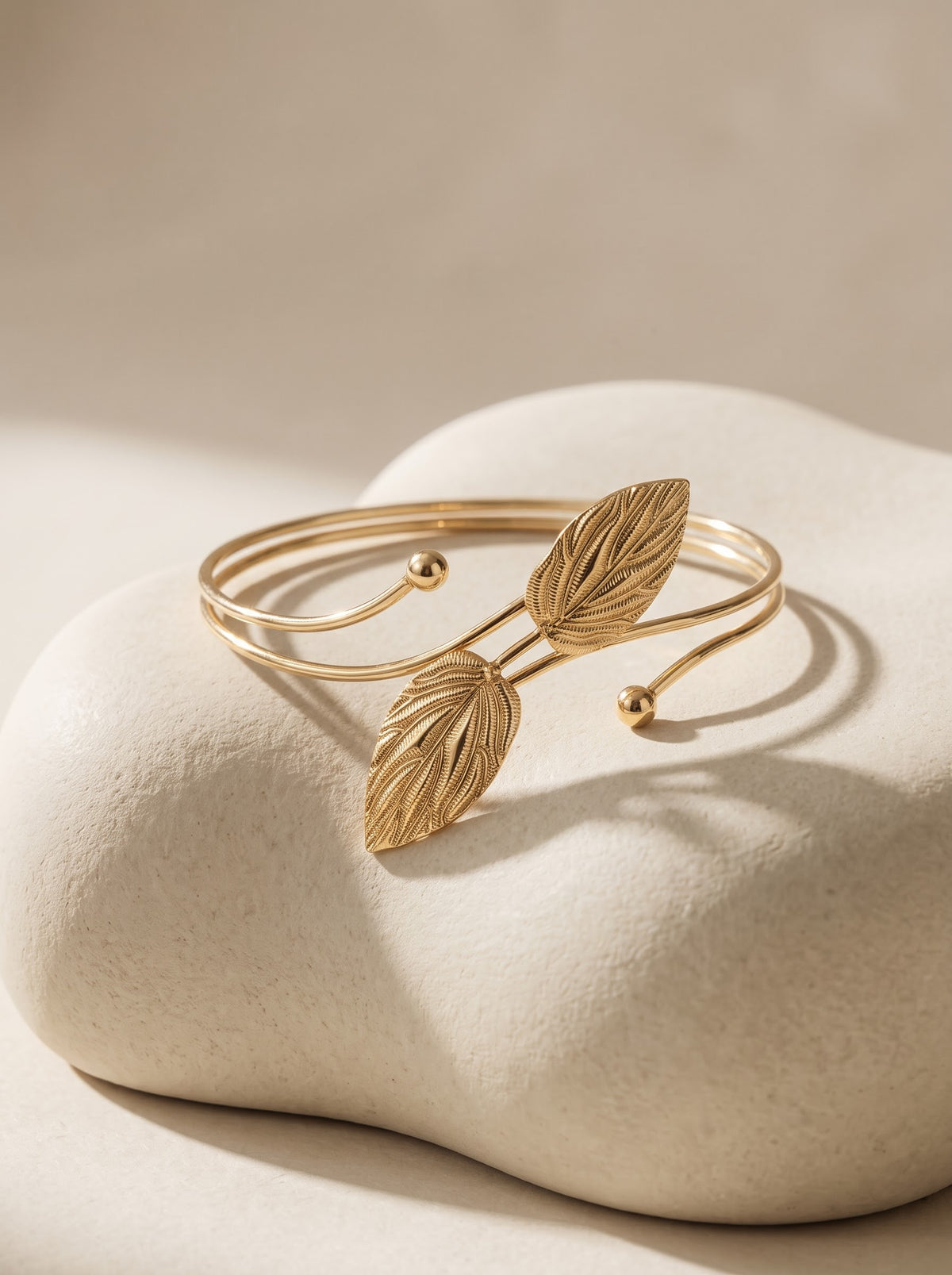 Gold Leaf Wrap Bangle