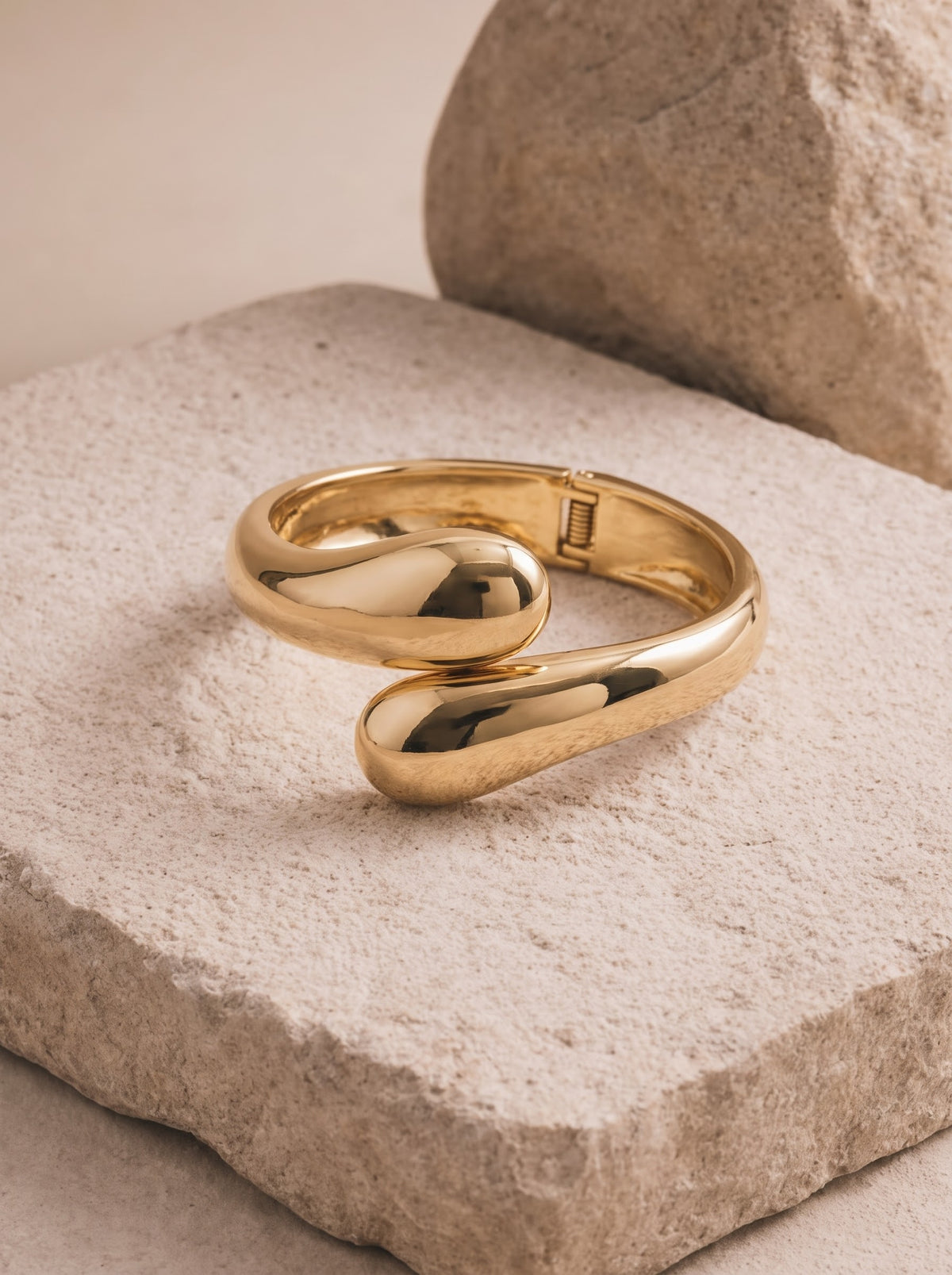 Gold Double Hoop Bangle