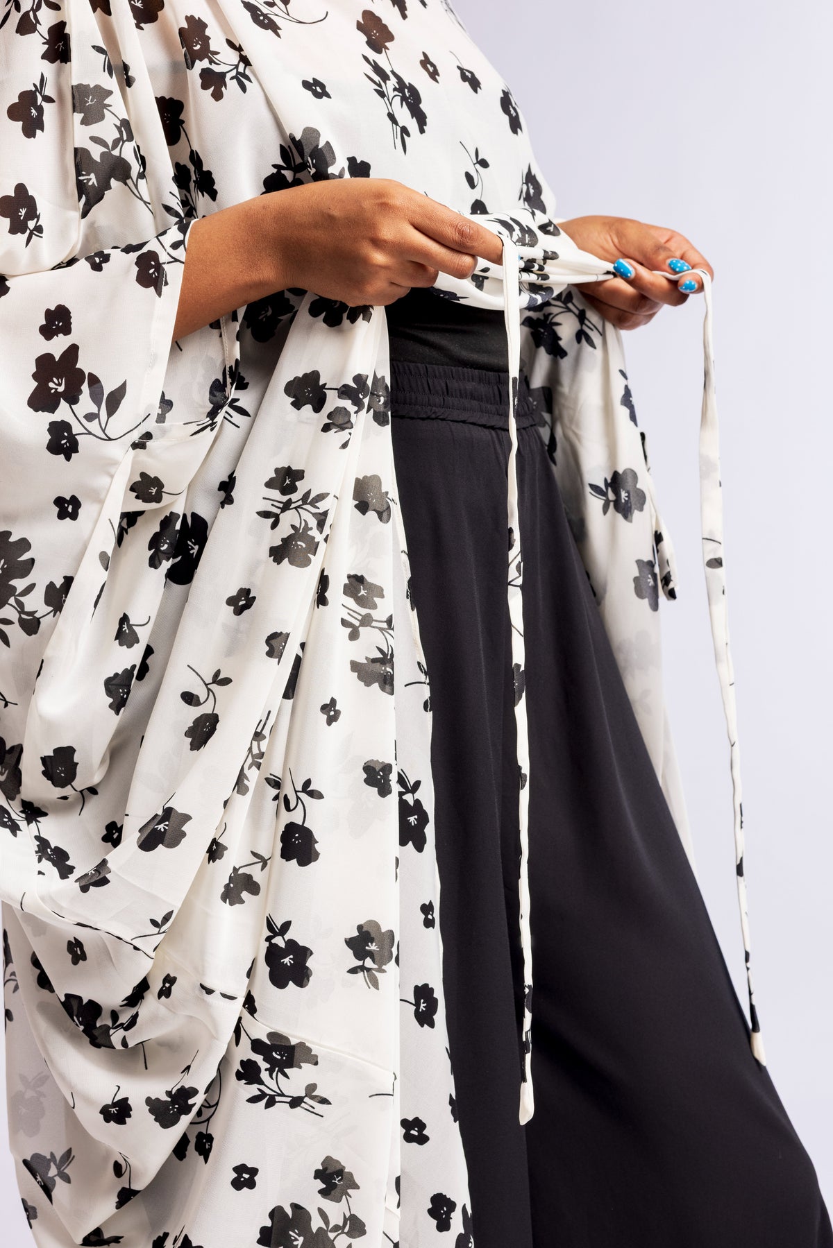 Amani Set - Midnight Meadow (Chiffon)