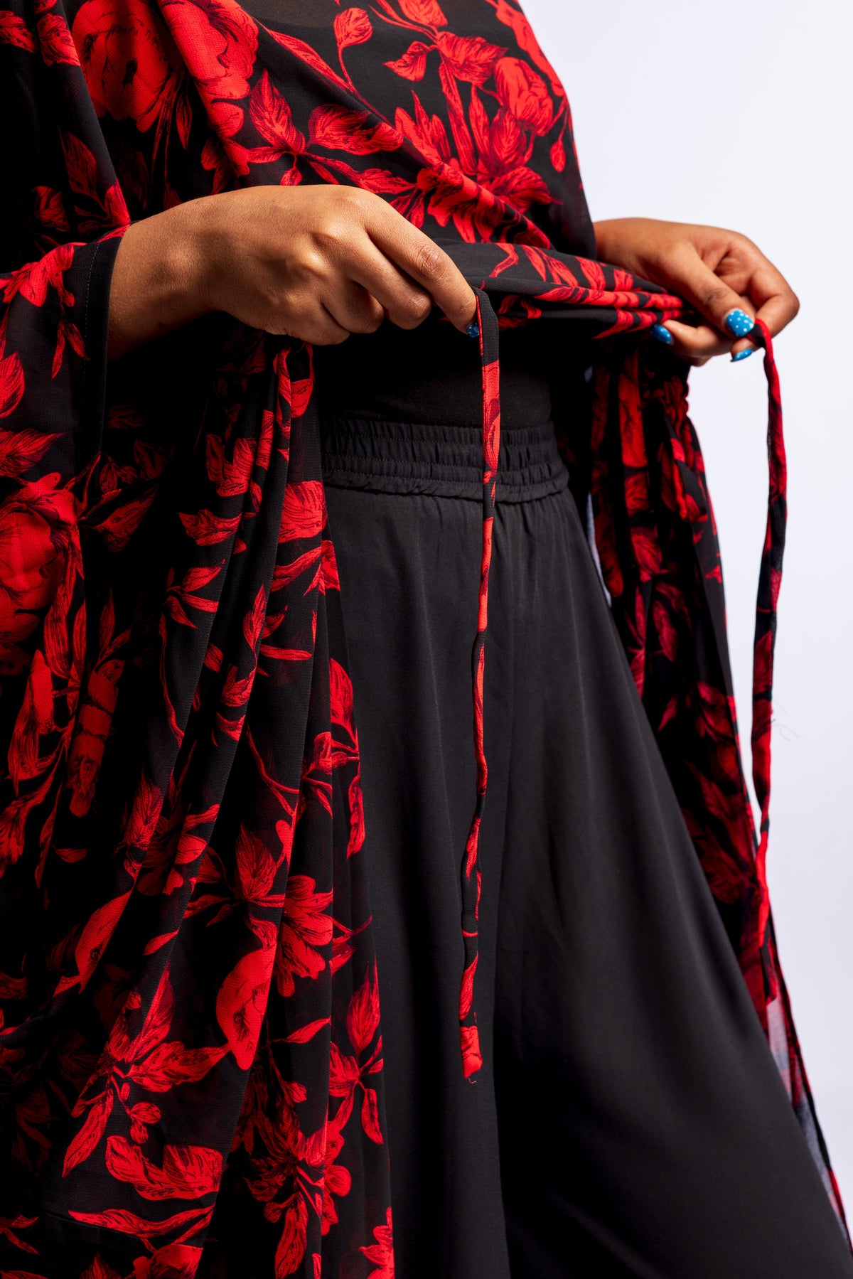 Amani Set - Scarlet Jungle (Chiffon)