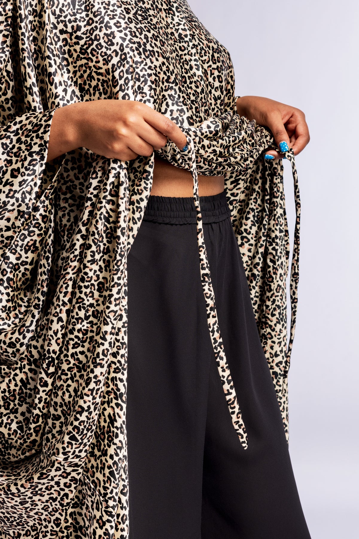 Amani Set - Wild Ink (Silk satin/ Chiffon)