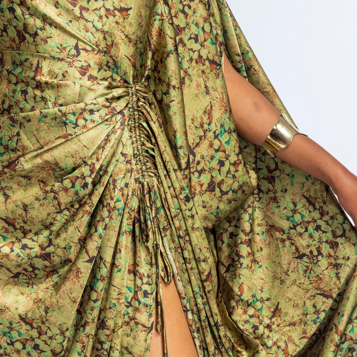 Kiara Derac  - Olive Heirloom (Silk satin)