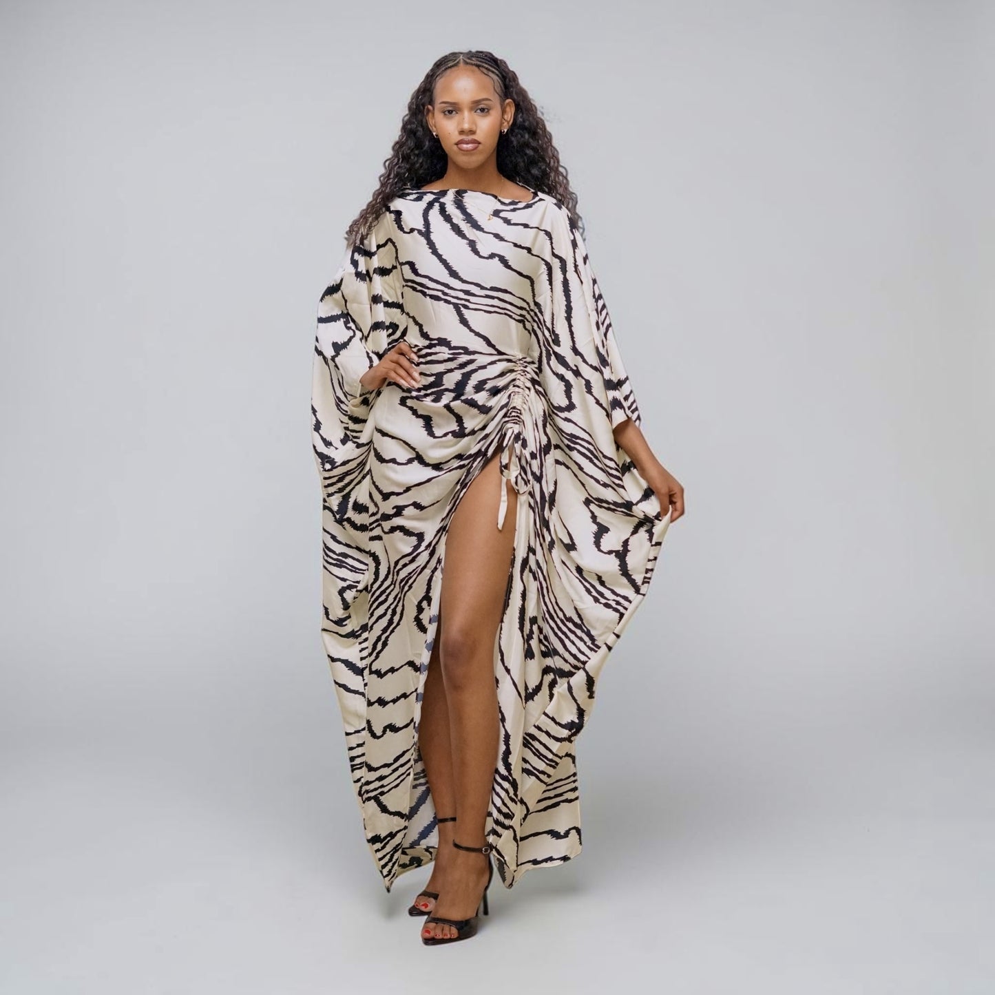 Kiara Derac- Ivory Zebra (Silky Satin)