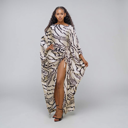 Kiara Derac- Ivory Zebra (Silky Satin)