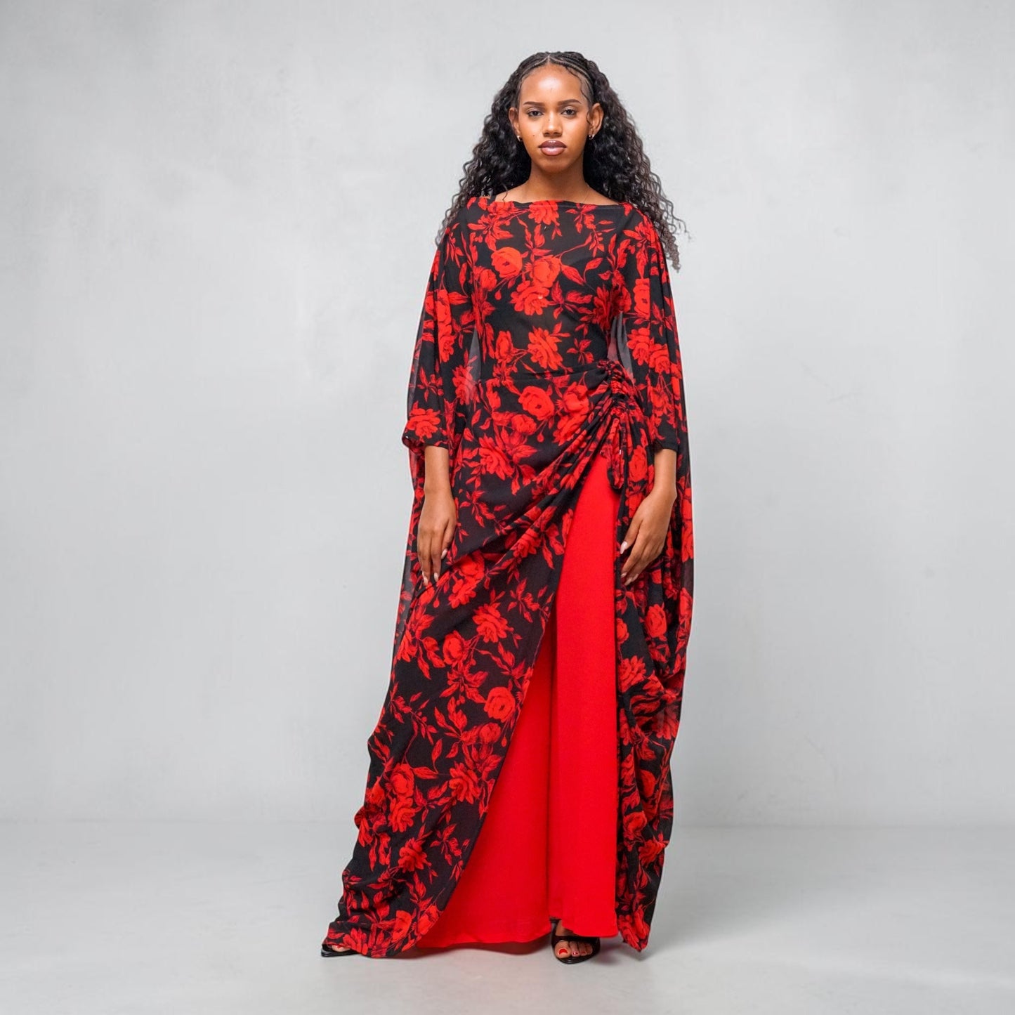 Amani Set - Midnight Rose (Chiffon)