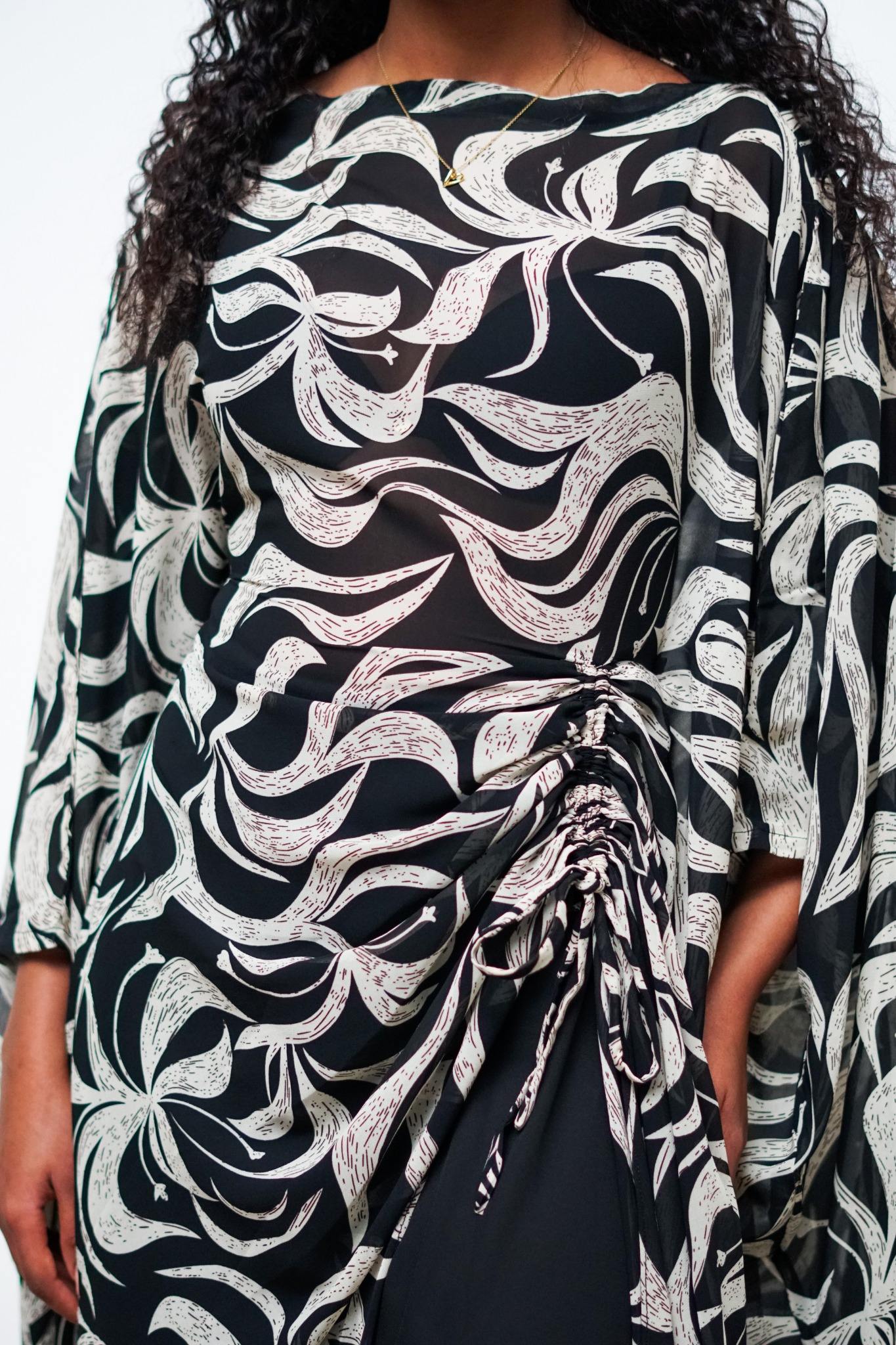 Amani Set - Noir Lilly (Chiffon)