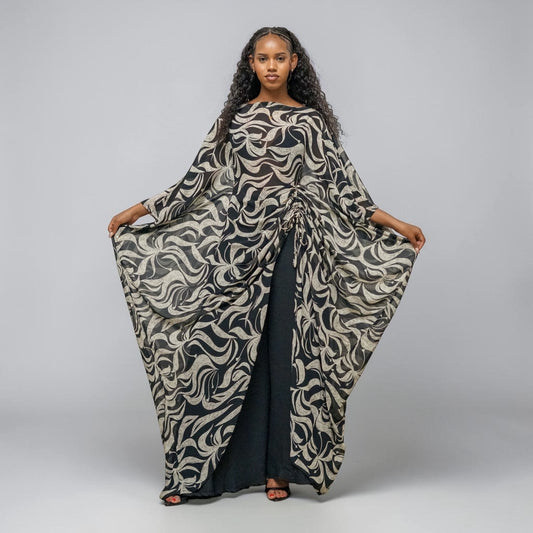 Amani Set - Noir Lilly (Chiffon)